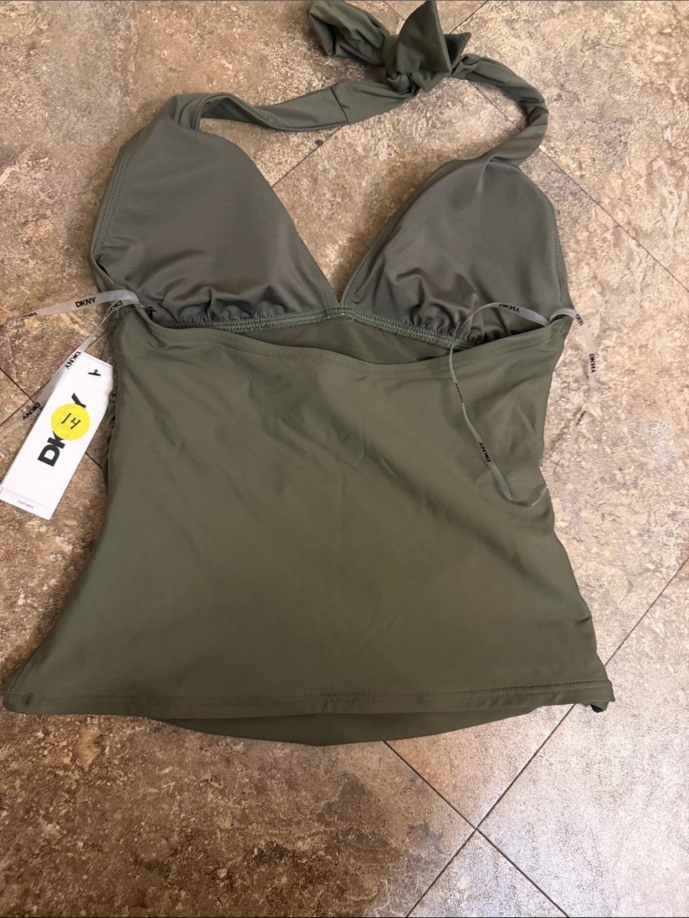 DKNY Olive Halter Tankini Swimsuit - Women - Picture 2 of 5